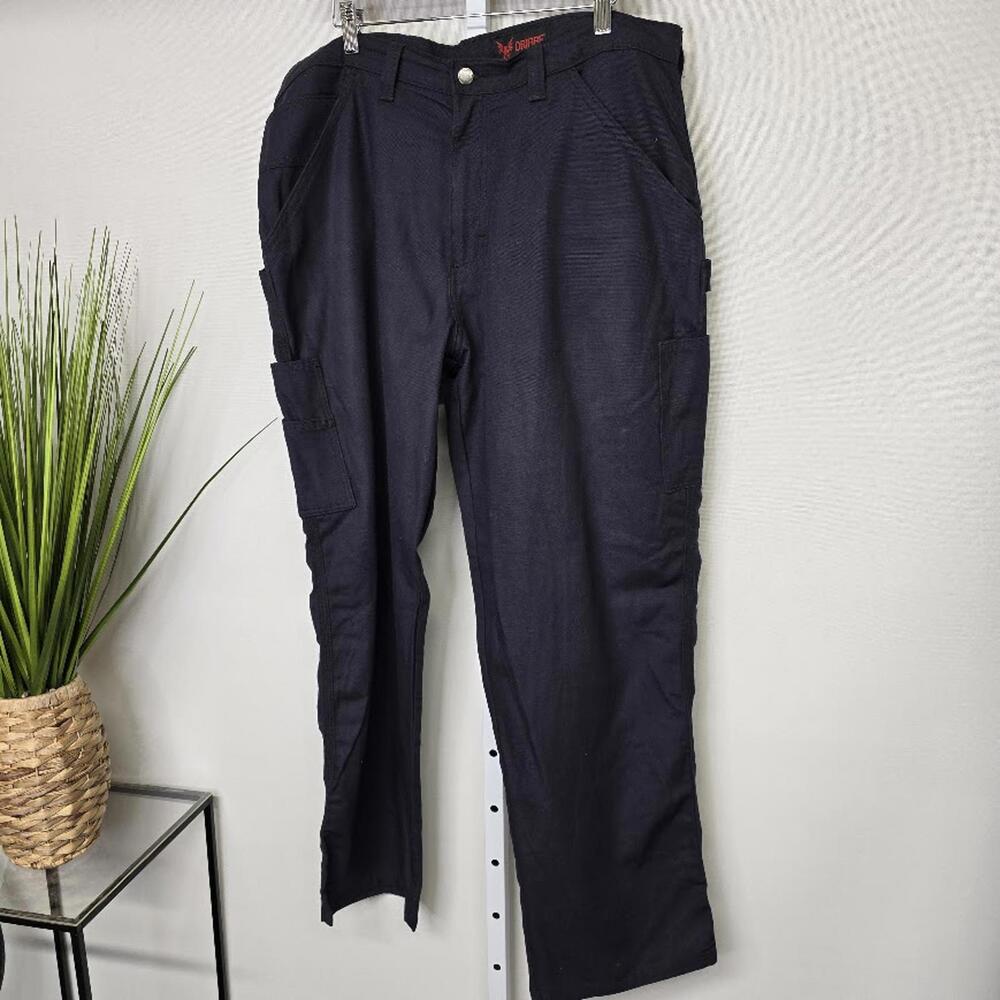 Drifire Mens FR Flame‎ Resistant Work Pants 38x30 Navy Blue CAT 2 Carpenter